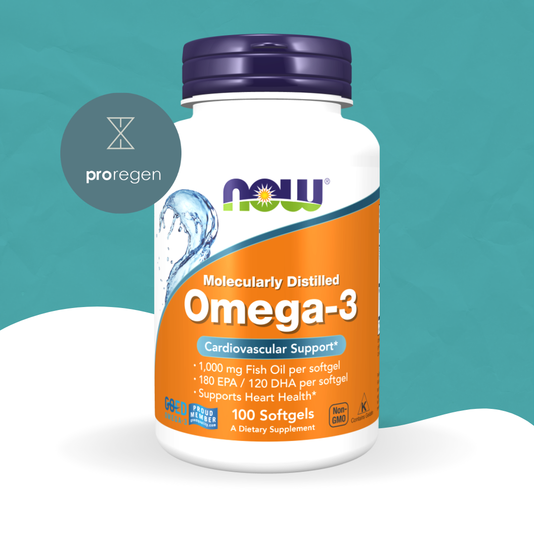 Omega-3, cápsulas blandas destiladas molecularmente